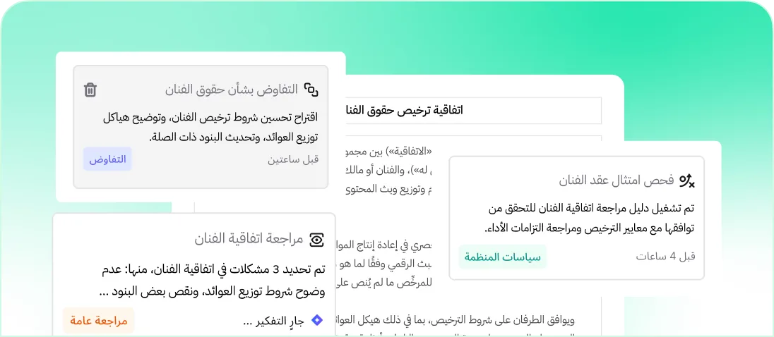 اتفاقيات الموظفين والشركاء